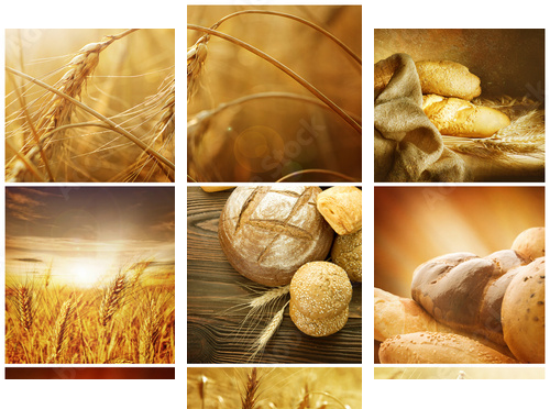 Ziarna zbóż – sielski collage
 - Dreiteiliges Leinwandbild, Triptychon