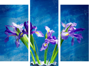 irises - Dreiteiliges Leinwandbild, Triptychon