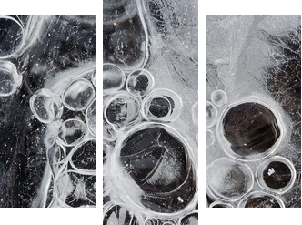 frostbound bubbles like grapes - Dreiteiliges Leinwandbild, Triptychon