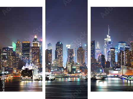 New York City Times Square - Dreiteiliges Leinwandbild, Triptychon