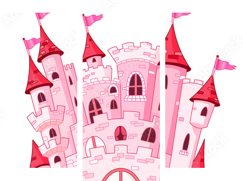 Magic castle - Dreiteiliges Leinwandbild, Triptychon
