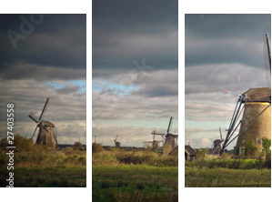 kinderdijk - Dreiteiliges Leinwandbild, Triptychon
