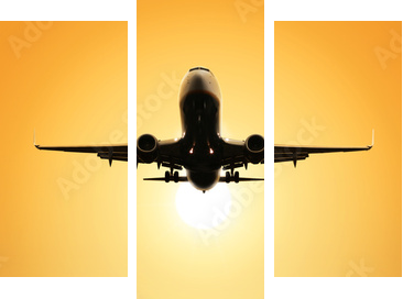 take-off runway - Dreiteiliges Leinwandbild, Triptychon
