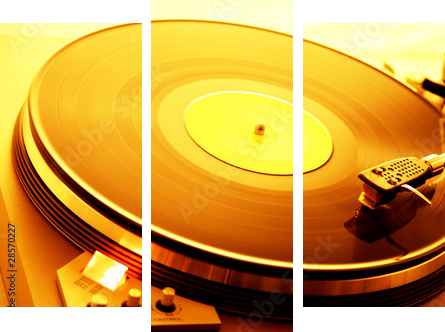 Ambient Turntable - Dreiteiliges Leinwandbild, Triptychon