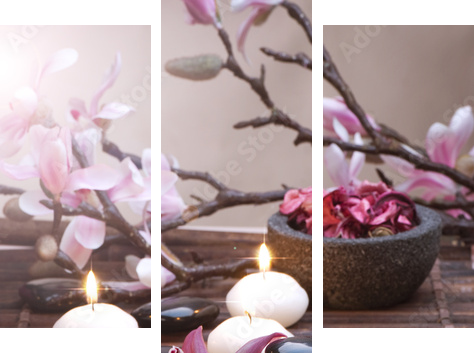 Spa - Dreiteiliges Leinwandbild, Triptychon