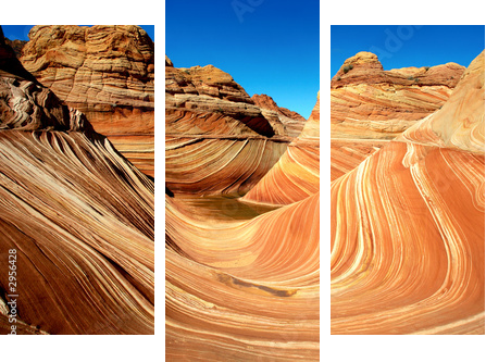 the wave - Dreiteiliges Leinwandbild, Triptychon
