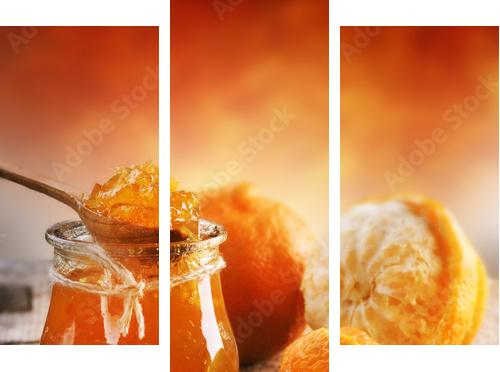 Domowa konfitura pomarańczowa
 - Dreiteiliges Leinwandbild, Triptychon