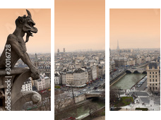 Gargoyle - Dreiteiliges Leinwandbild, Triptychon
