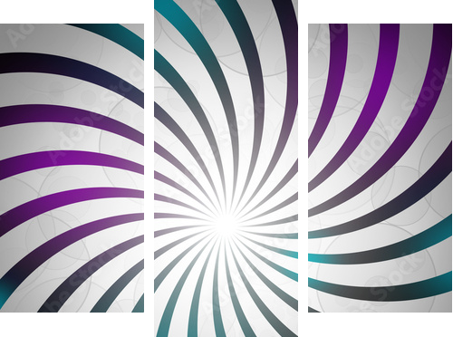 Swirl - Dreiteiliges Leinwandbild, Triptychon