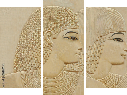 Beautiful young couple - Dreiteiliges Leinwandbild, Triptychon