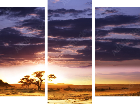 Namibia – afrykański raj
 - Dreiteiliges Leinwandbild, Triptychon