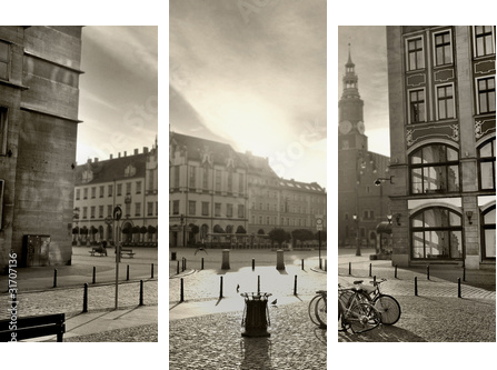photo of a beautiful city - Dreiteiliges Leinwandbild, Triptychon
