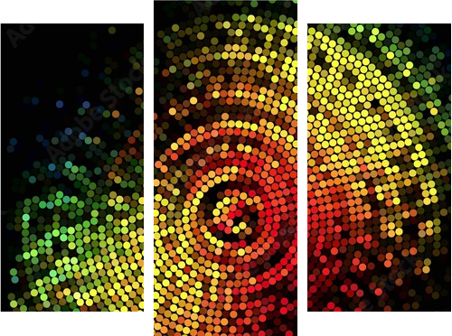 Abstract Background Vector - Dreiteiliges Leinwandbild, Triptychon