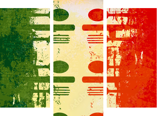 Italian Menu Vector Template
 - Dreiteiliges Leinwandbild, Triptychon