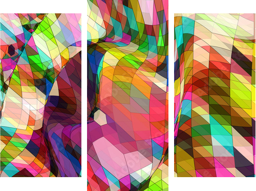 Abstract Background Vector - Dreiteiliges Leinwandbild, Triptychon