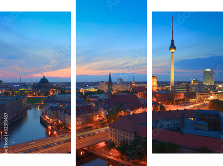 Berlin - Dreiteiliges Leinwandbild, Triptychon