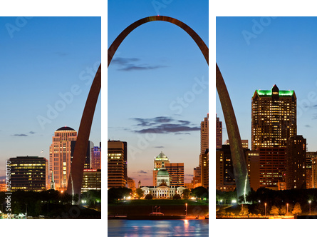 St Louis - Dreiteiliges Leinwandbild, Triptychon