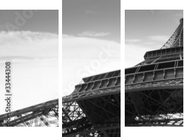 tour eiffel symbol of Paris - Dreiteiliges Leinwandbild, Triptychon