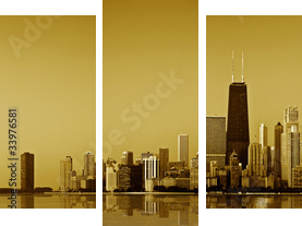 Złote wybrzeże-Chicago
 - Dreiteiliges Leinwandbild, Triptychon