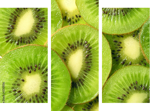 kiwi fruit - Dreiteiliges Leinwandbild, Triptychon