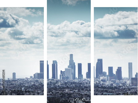 Los Angeles, California - Dreiteiliges Leinwandbild, Triptychon