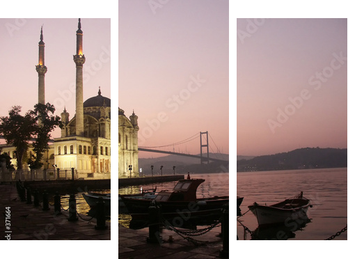 the buyuk mecidiye mosque - Dreiteiliges Leinwandbild, Triptychon