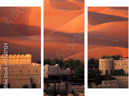 Abu Dhabi Desert - Dreiteiliges Leinwandbild, Triptychon