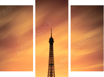 Tour Eiffel Paris France - Dreiteiliges Leinwandbild, Triptychon