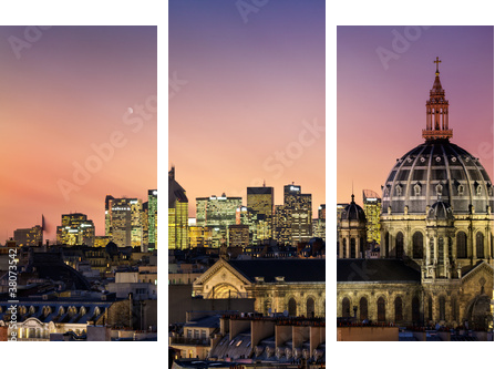Paris - Dreiteiliges Leinwandbild, Triptychon