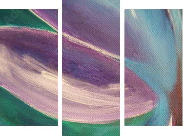 Vibrant abstract - Dreiteiliges Leinwandbild, Triptychon