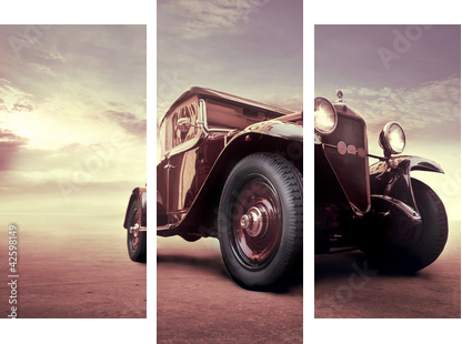 Vintage luxury - Dreiteiliges Leinwandbild, Triptychon