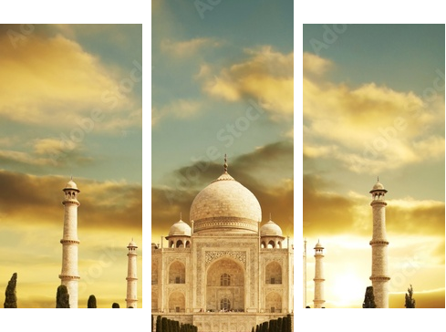 Tadż Mahal – indyjska świątynia miłości
 - Dreiteiliges Leinwandbild, Triptychon