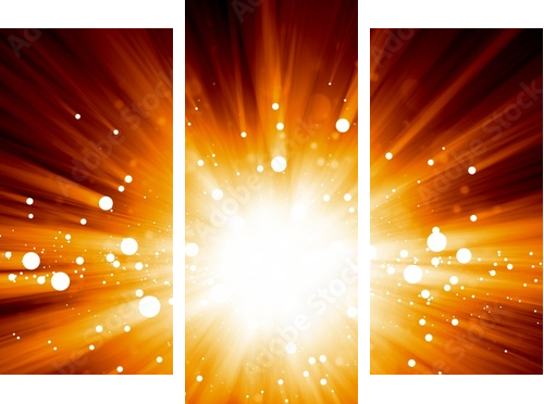 Abstract explosion - Dreiteiliges Leinwandbild, Triptychon