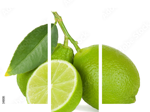 Lime - Dreiteiliges Leinwandbild, Triptychon