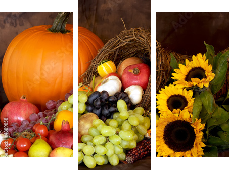 Thanksgiving Bounty - Dreiteiliges Leinwandbild, Triptychon