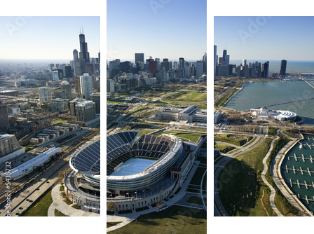 Chicago, Illinois. - Dreiteiliges Leinwandbild, Triptychon