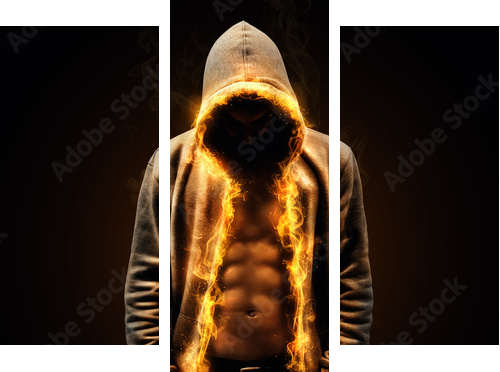 Sixpack  - Dreiteiliges Leinwandbild, Triptychon