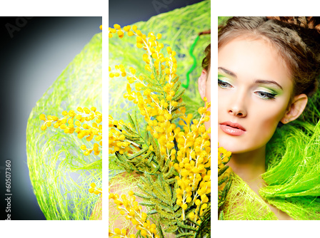 colors of spring  - Dreiteiliges Leinwandbild, Triptychon