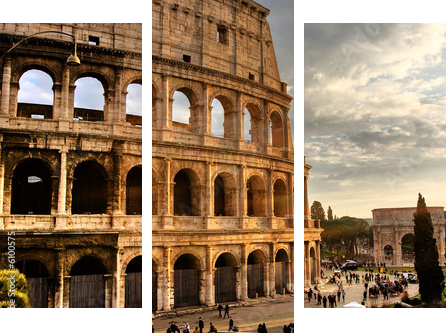Roma, Colosseo - Dreiteiliges Leinwandbild, Triptychon
