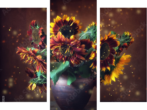 ÐÐ¾Ð´ÑÐ¾Ð»Ð½ÑÑÐ¸  - Dreiteiliges Leinwandbild, Triptychon
