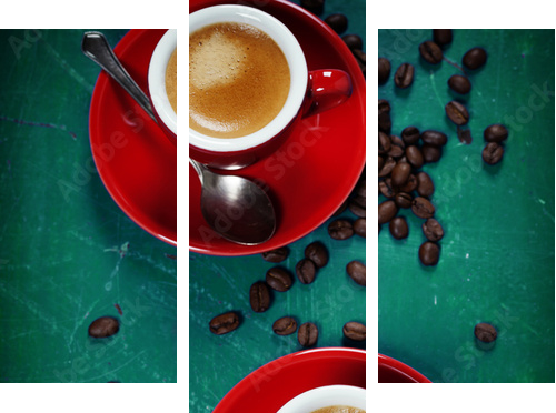 Coffee composition  - Dreiteiliges Leinwandbild, Triptychon