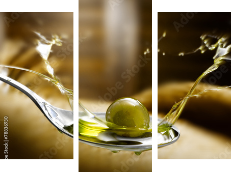 olio di oliva  - Dreiteiliges Leinwandbild, Triptychon