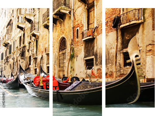 Traditional Venice gandola ride - Dreiteiliges Leinwandbild, Triptychon