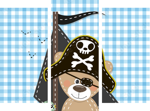Pirate - Dreiteiliges Leinwandbild, Triptychon