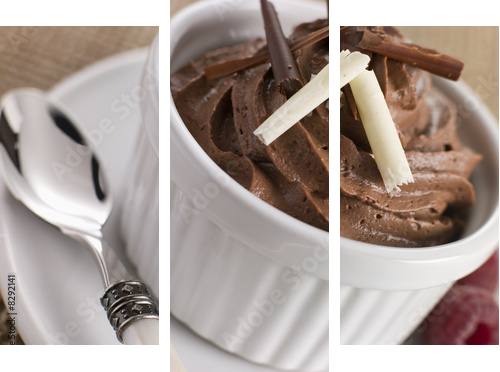 Mousse au Chocolat - Dreiteiliges Leinwandbild, Triptychon