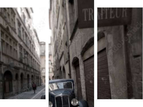 Retro car - Dreiteiliges Leinwandbild, Triptychon