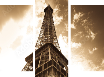 Eiffel Tower - Dreiteiliges Leinwandbild, Triptychon