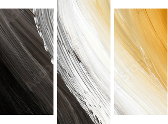 Oil-painted three-color curve Highly detailed oil painting - Dreiteiliges Leinwandbild, Triptychon