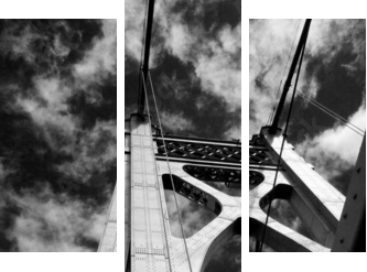 suspension bridge - Dreiteiliges Leinwandbild, Triptychon