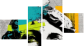 Vierteiliges Leinwandbild - Viertychon